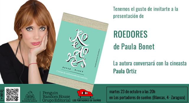 Paula Bonet presenta Roedores en la librería Los Portadores de Sueños